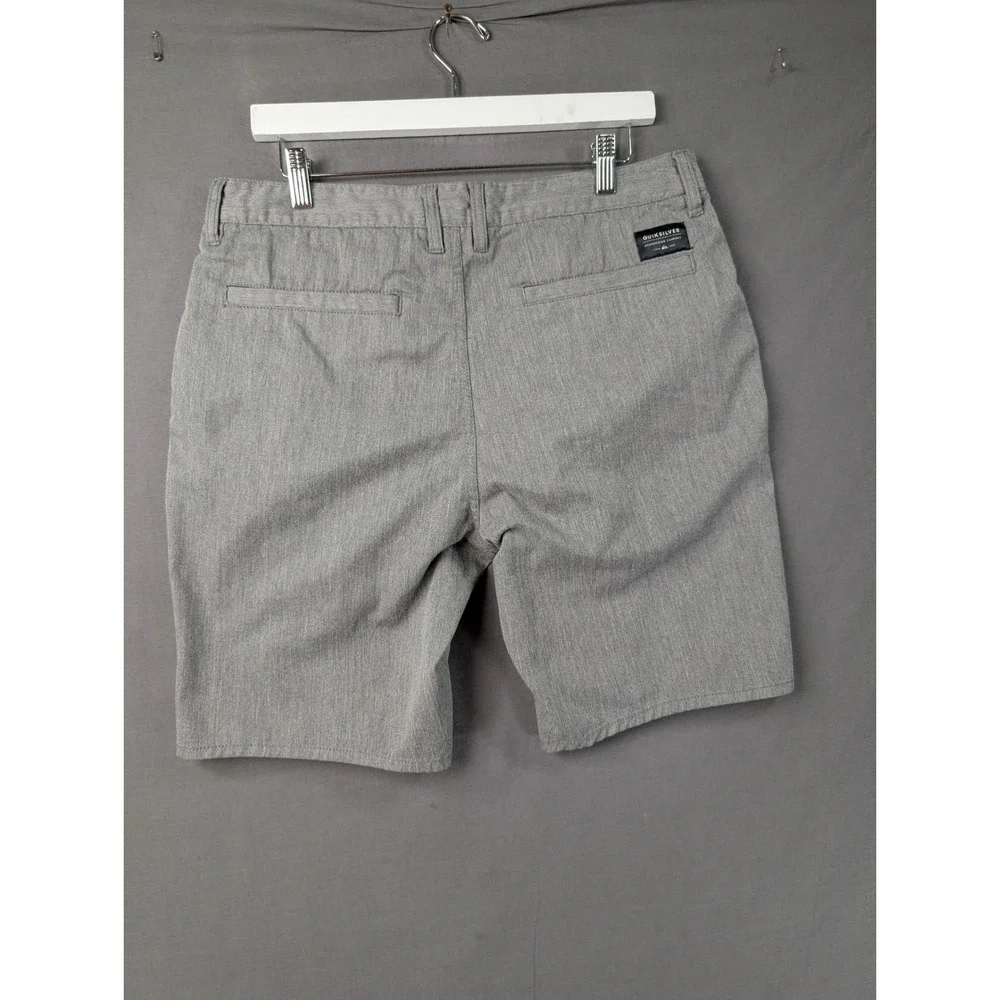 Quiksilver Mens Straight Fit Hybrid Shorts Heather Gray Size 34